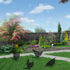 Lawn Pathway Sidewalk Garden Outdoor Decoration Animal Interest Garden Chicken Rooster Statue