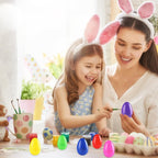 12PCS Colorful Easter Eggs Fillable Easter Eggs Crafts Basket Stuffers for Easter Party Games