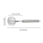 Stainless Steel Egg Beater Round Shaped Spring Milk Blender Handheld Egg Mixer