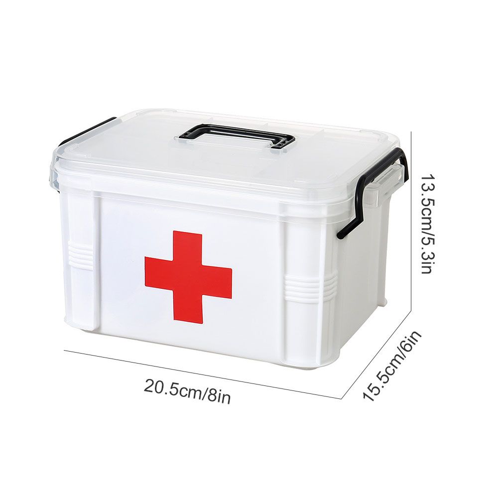Transparent First Aid Box Portable Medicines Storage Box Safety Emergency Kits