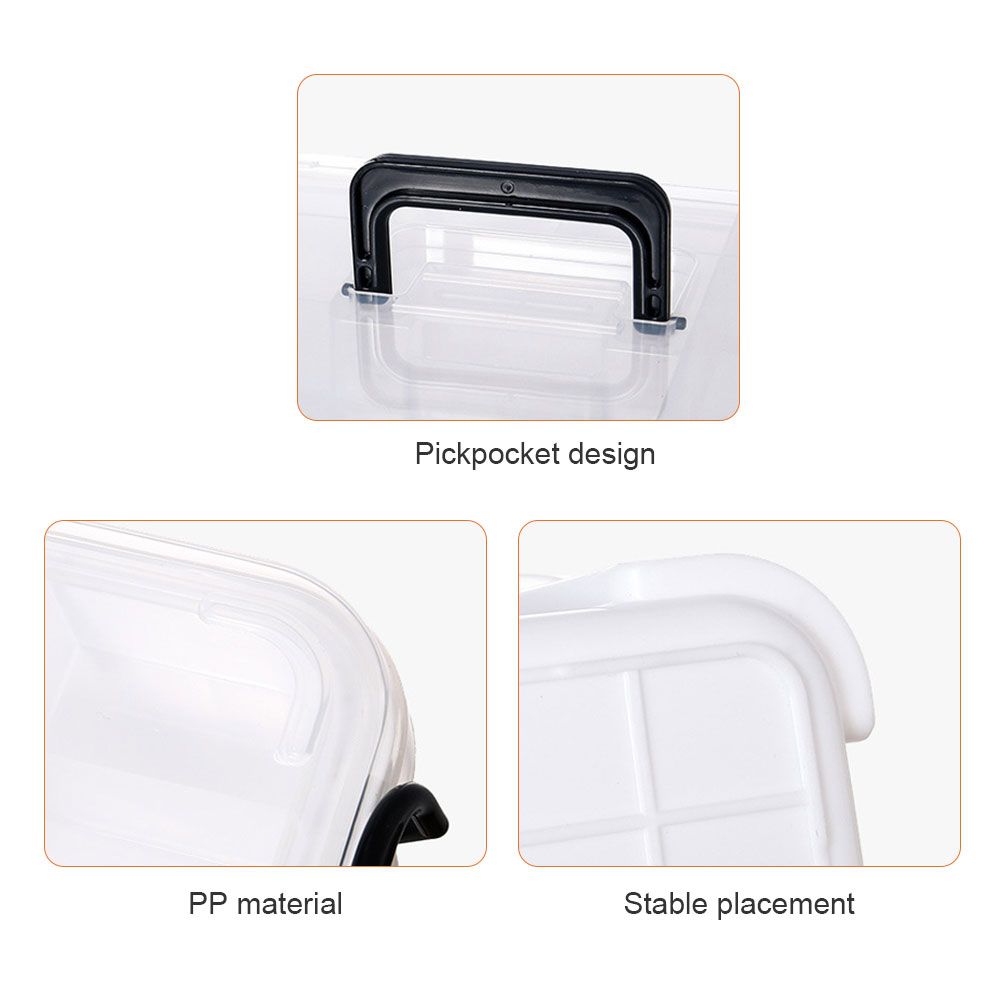 Transparent First Aid Box Portable Medicines Storage Box Safety Emergency Kits