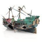Aquarium Shipwreck Decorations Set Resin Ship Fish Tank Ornaments for Aquarium Environments Decor Accessories