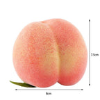 6PCS Artificial Peaches Simulation Peaches Fruits Vivid Props for Home Fruit Shop Supermarket Desk Decoration