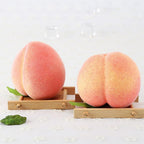 6PCS Artificial Peaches Simulation Peaches Fruits Vivid Props for Home Fruit Shop Supermarket Desk Decoration