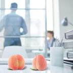 6PCS Artificial Peaches Simulation Peaches Fruits Vivid Props for Home Fruit Shop Supermarket Desk Decoration