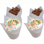 150 Pieces Mini Baking Cups Tulip Baking Cups Cupcake Liners Muffin Liners for Wedding Birthday Parties