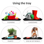 3Pcs Washable Boot Tray Garden Shoe Plate Multifunctional Tray for Plants Pets Tools