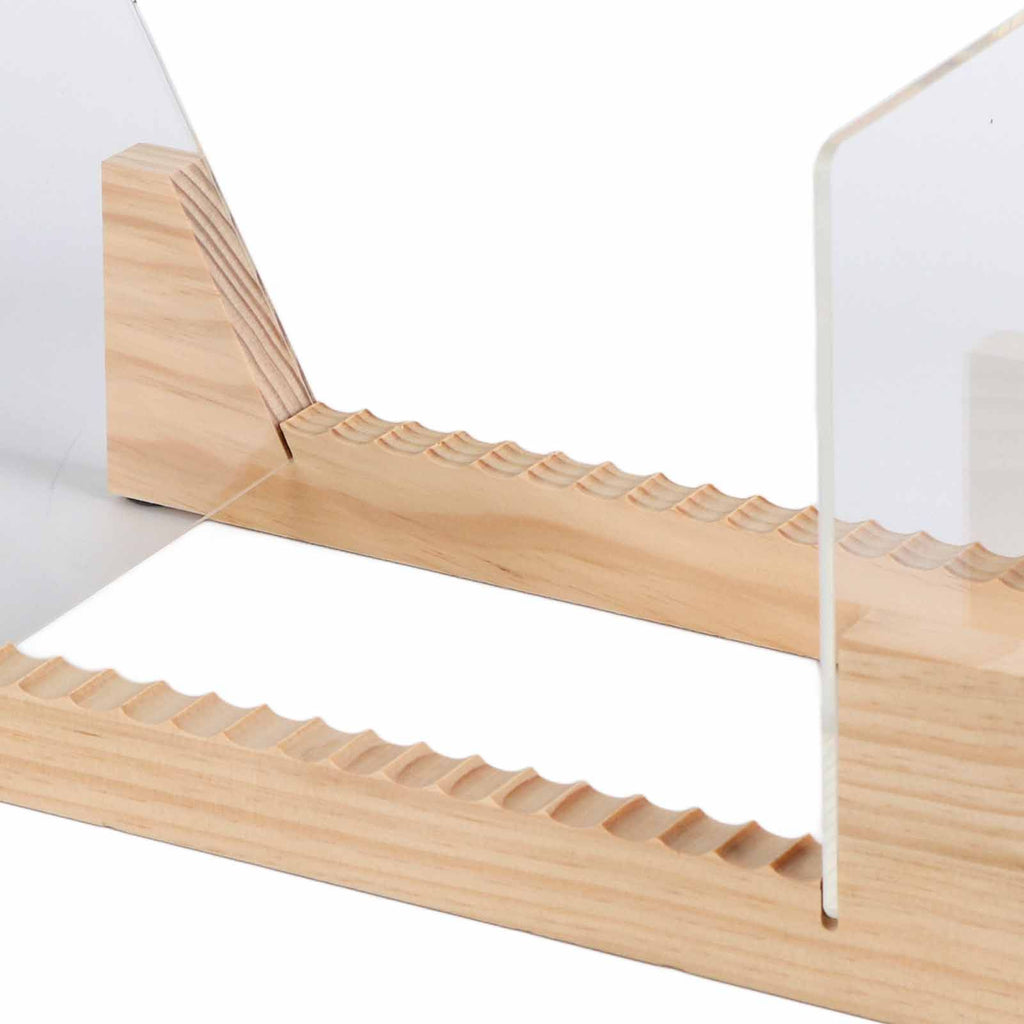 Vinyl Record Storage Holder Stand Rack Wooden CD Display Stand Stackable Modern CD Holder Record Storage Shelf for Displaying 7-12 inch Vinyl Records