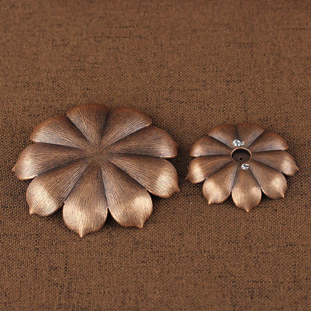 Multi Holes Lotus Incense Holder Zinc Alloy Incense Plate Stick Holder Ash Catcher