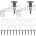 50PCS Glass Retainer Clips Glass Panel Clips Mirror Clips Non Slip Waterproof Transparent Fixed Buckle