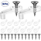 50PCS Glass Retainer Clips Glass Panel Clips Mirror Clips Non Slip Waterproof Transparent Fixed Buckle