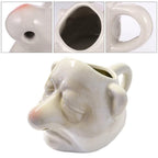Ceramic Egg Yolk Egg White Separator Funny Egg White Separator Egg Divider Nose Egg Separator Dwarf Shape Egg Sieve Strainer