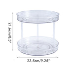 Transparent Kitchen Turntable Spice Organizer Rotatable Pantry Food Storage Container for Kitchen Cabinets