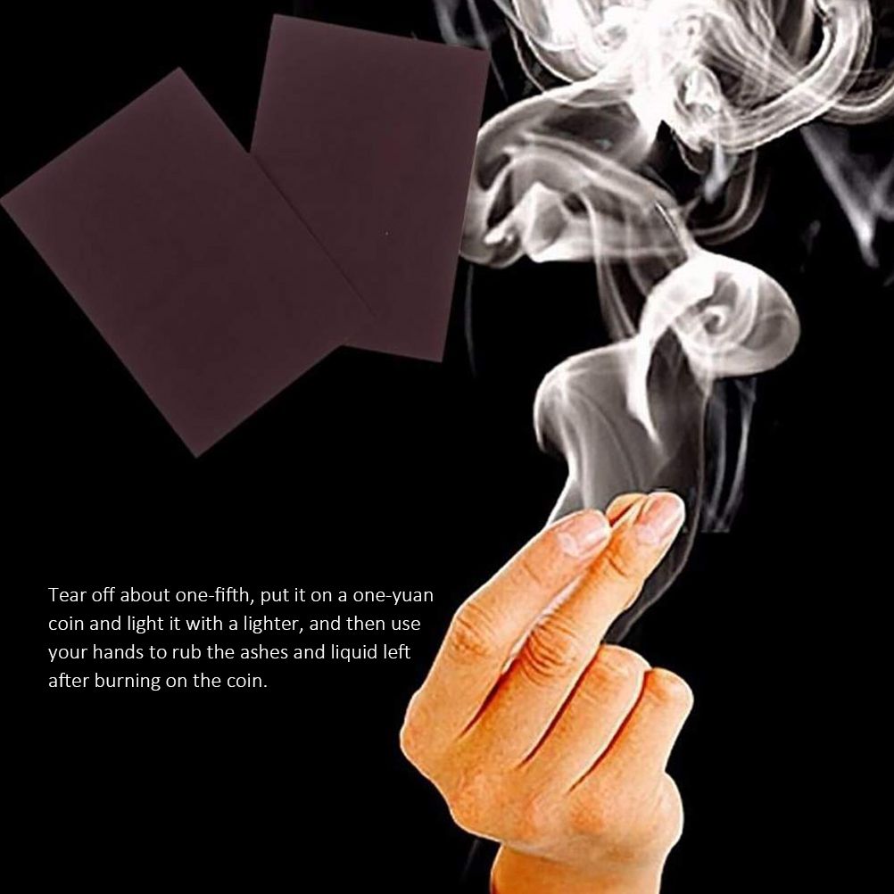 Funny Magical Card Magical Trick to Make Smoke with Fingers Performance Props
