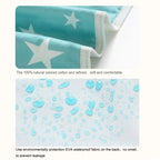 2PCS Waterproof Baby Crib Pad Leak Proof Infant Mattress Pad Soft Baby Mat