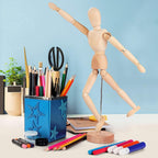 Drawing Mannequin Wooden Human Mannequin for Drawing and Painting 13cm Artistic Mannequin with Base and Flexible Body