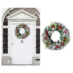 20cm/30cm/40cm Artificial Christmas Wreath Christmas Garland for Your Front Door Wedding Ceremony