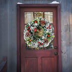 20cm/30cm/40cm Artificial Christmas Wreath Christmas Garland for Your Front Door Wedding Ceremony