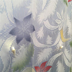 Christmas Lace Curtains LED Light Santa Claus Half Blackout Curtains Living Room Bedroom Home Decor