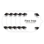 5 Pcs Flea Trap Stickers Round Sticky Fly Traps Dome Flea Trap Refill for Home Bedroom Pet House