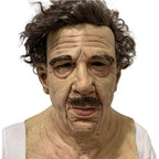 Halloween Latex Old Man Face Cover Halloween Fancy Dress Head for Masquerade Realistic Headgear