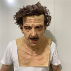 Halloween Latex Old Man Face Cover Halloween Fancy Dress Head for Masquerade Realistic Headgear