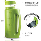 Hand Held Adjustable Watering Jug Fertilizer Bottle Fertilizer Salt Spreader With Shovel