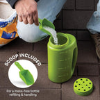 Hand Held Adjustable Watering Jug Fertilizer Bottle Fertilizer Salt Spreader With Shovel