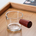 Glass Milk Cup Glass Measuring Cup with Handle Clear Scale Baking Milk Cup for Kitchen Accessories