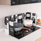 Aluminum Foldable Kitchen Gas Stove Oil Baffle Plate Kitchen Frying Pan Oil Splash Protection Screen
