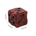 2Pcs Halloween Red Skeleton Dice Novelty Decorative Mini Skeleton Gaming Dice for Club Pub Halloween Party