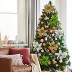 Christmas Flowers Christmas Tree Decorations Fabric Simulation Flowers
