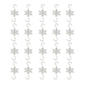 20pcs Metal Snowflake Flake Hooks Christmas Hooks Christmas Tree Holiday Decorations S Hooks