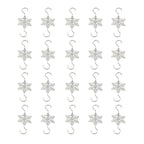20pcs Metal Snowflake Flake Hooks Christmas Hooks Christmas Tree Holiday Decorations S Hooks