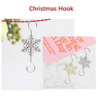 20pcs Metal Snowflake Flake Hooks Christmas Hooks Christmas Tree Holiday Decorations S Hooks