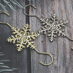 20pcs Metal Snowflake Flake Hooks Christmas Hooks Christmas Tree Holiday Decorations S Hooks