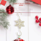 20pcs Metal Snowflake Flake Hooks Christmas Hooks Christmas Tree Holiday Decorations S Hooks