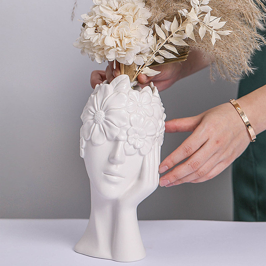 Vase White Ceramic Vases for Home Living Room Guesthouse Decoration