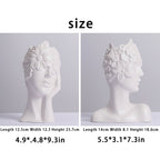Vase White Ceramic Vases for Home Living Room Guesthouse Decoration