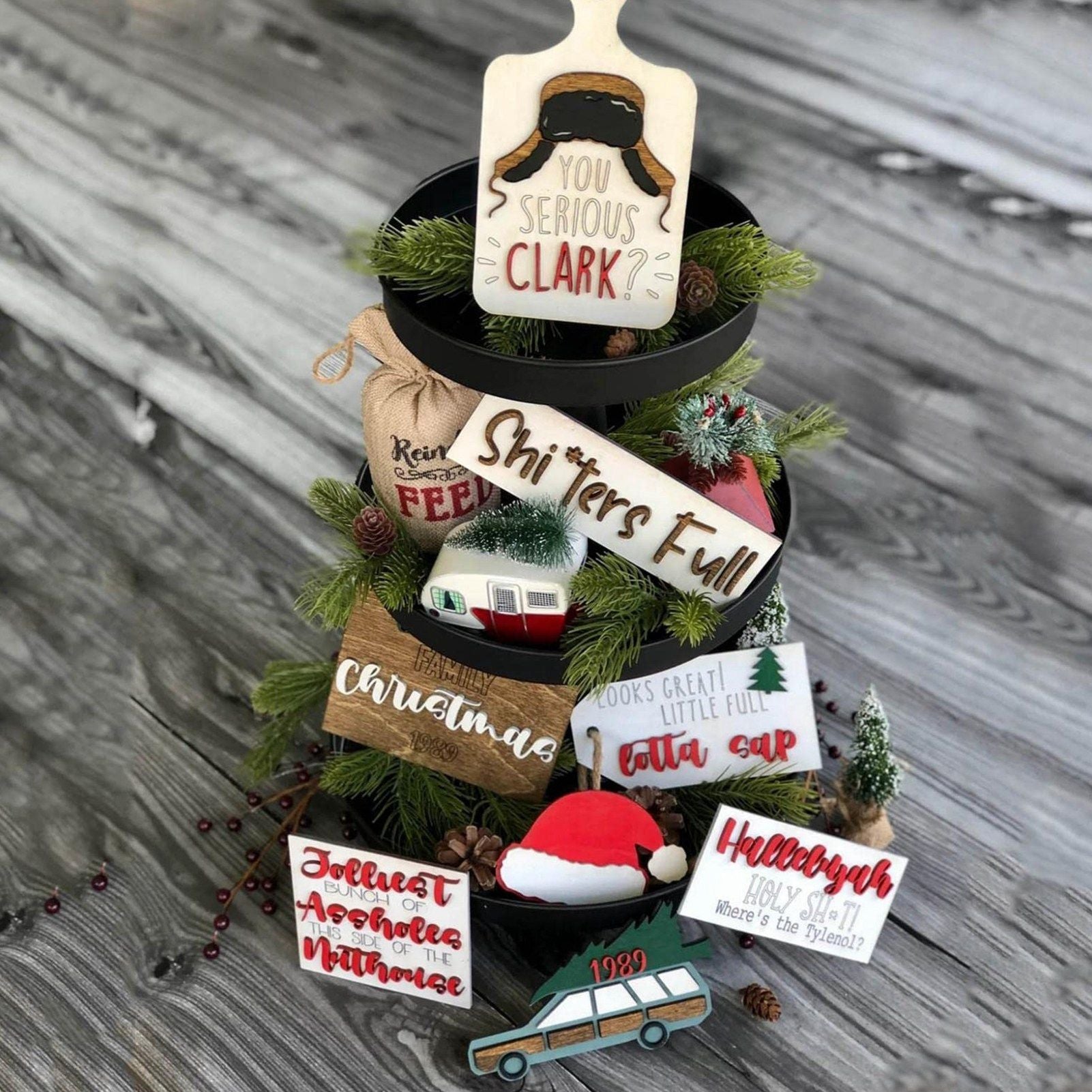Christmas Layered Tray Decoration