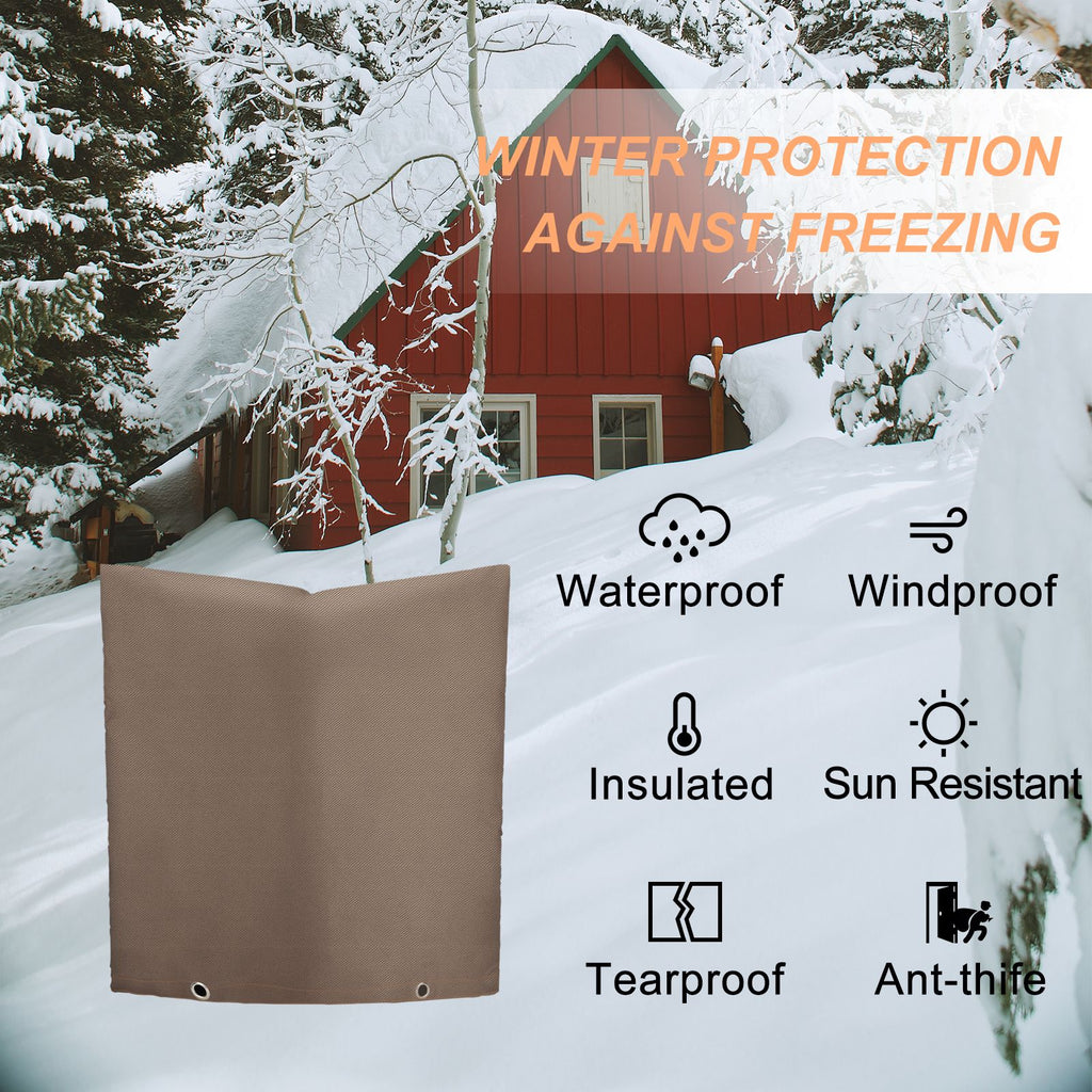 Backflow Preventer Insulation Cover 16 x 20in Backflow Preventer Cover for Winter Pipe Freeze Protection