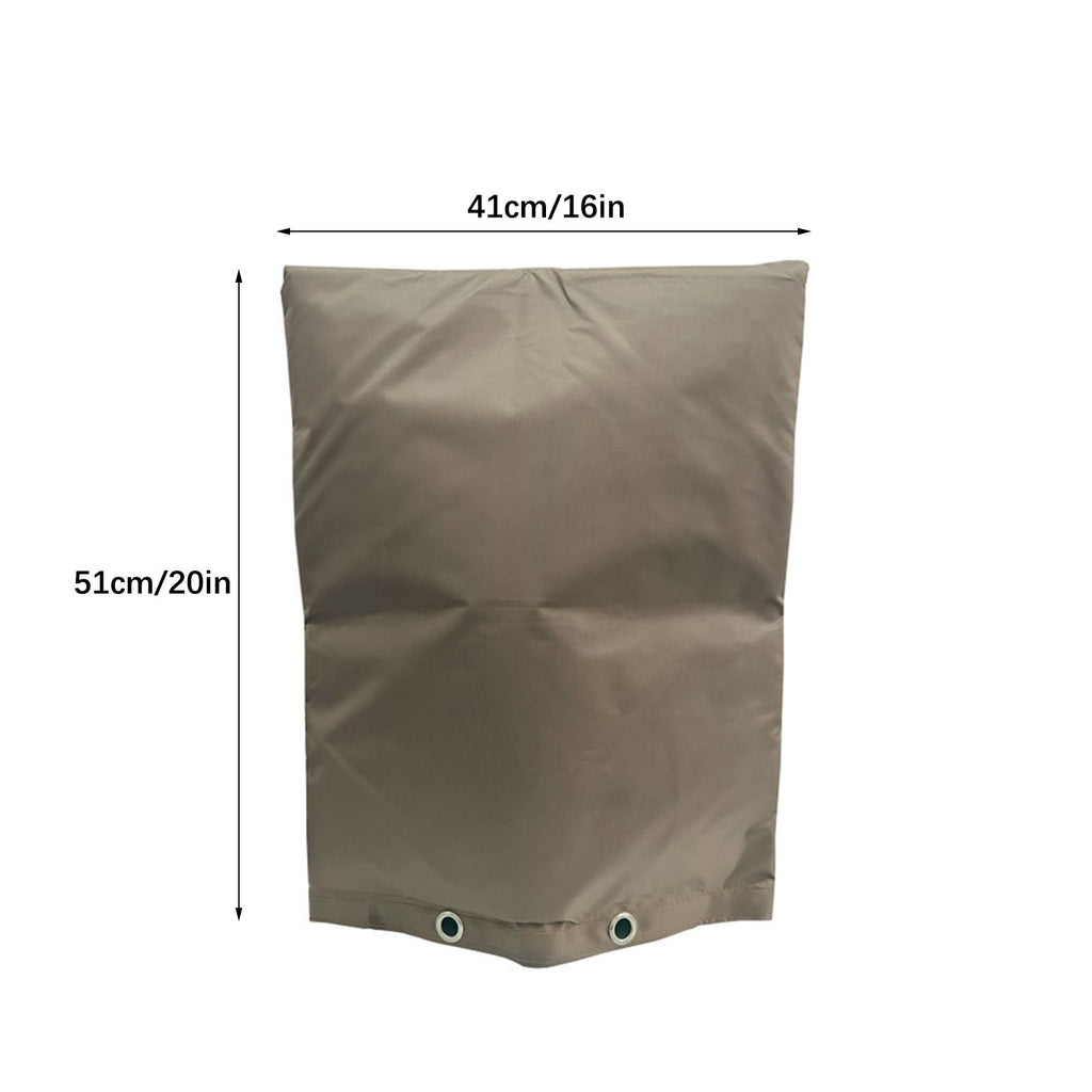 Backflow Preventer Insulation Cover Brown 30 x 24in Backflow Preventer Cover for Winter Pipe Freeze Protection