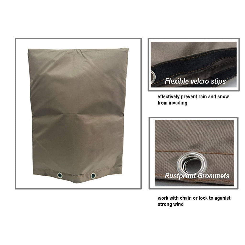 Backflow Preventer Insulation Cover Black 24 x 24in Backflow Preventer Cover for Winter Pipe Freeze Protection