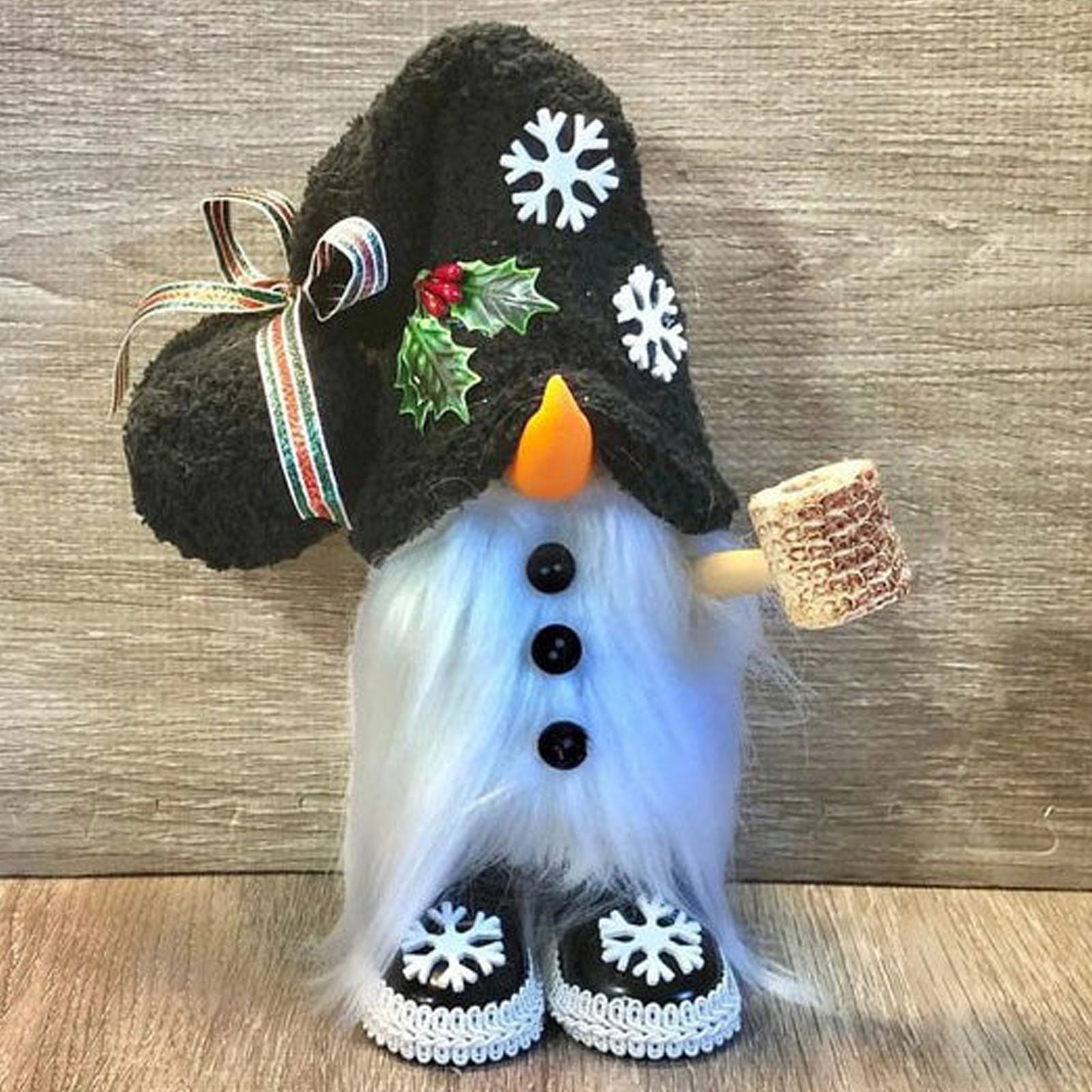 Holiday Plush Gnome Decorations White Angel Cute Soft Home Decor for Christmas Thanksgiving Holiday