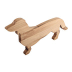 Homeware Wooden Kitchen Decor Dog Shaped Cooked Food Platter Restaurant Platter