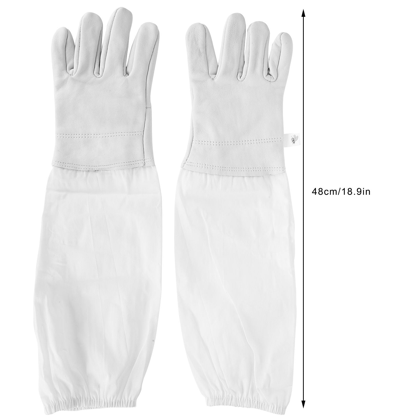 Beekeeping Gloves with Long Protective Sleeves Elastic Cuffs Beekeeper Beekeeping Supplies XL