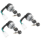 3Set Electric Door Lock 4-Wire Ignition Switch with Keys for 168F/170F/GX160/GX200/GX210