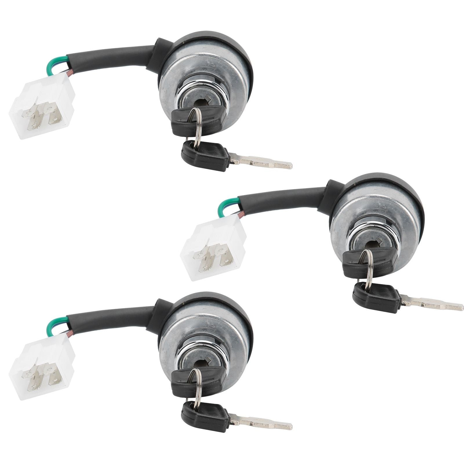 3Set Electric Door Lock 4-Wire Ignition Switch with Keys for 168F/170F/GX160/GX200/GX210