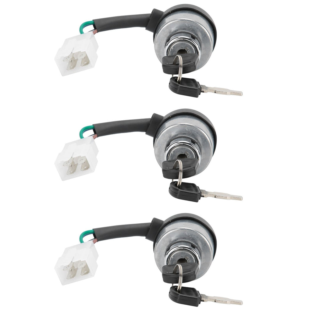 3Set Electric Door Lock 4-Wire Ignition Switch with Keys for 168F/170F/GX160/GX200/GX210
