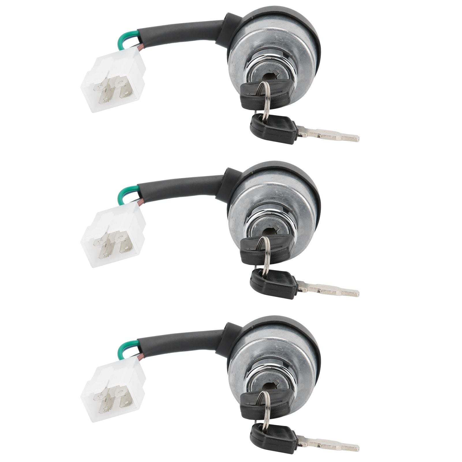 3Set Electric Door Lock 4-Wire Ignition Switch with Keys for 168F/170F/GX160/GX200/GX210